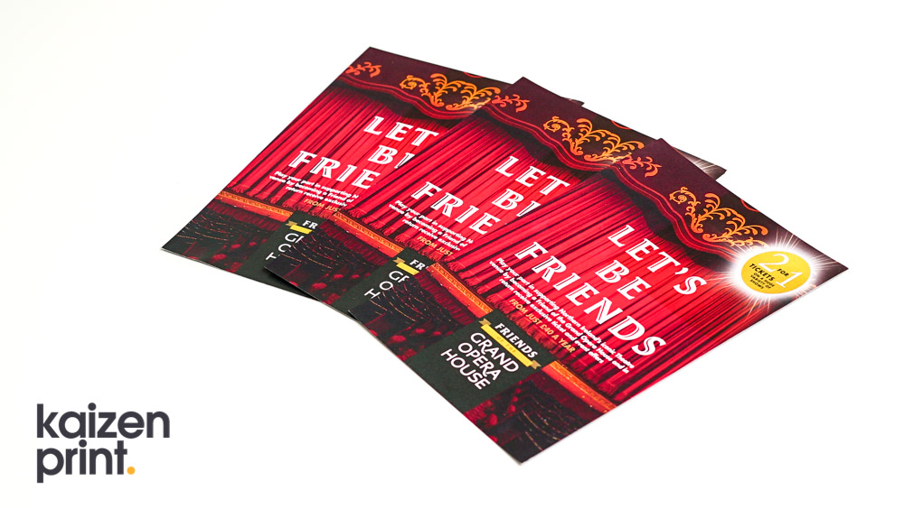Leaflet Printing & Design - A5 Leaflet Printing - Grand Opera House - Belfast Printing - Kaizen Print