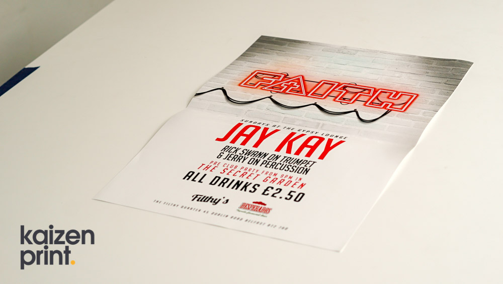 Poster Printing and Design - Filthy's - Belfast Printing - Kaizen Print