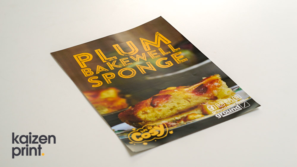Small Poster Printing and Design - Ground Espresso - Belfast Printing - Kaizen Print