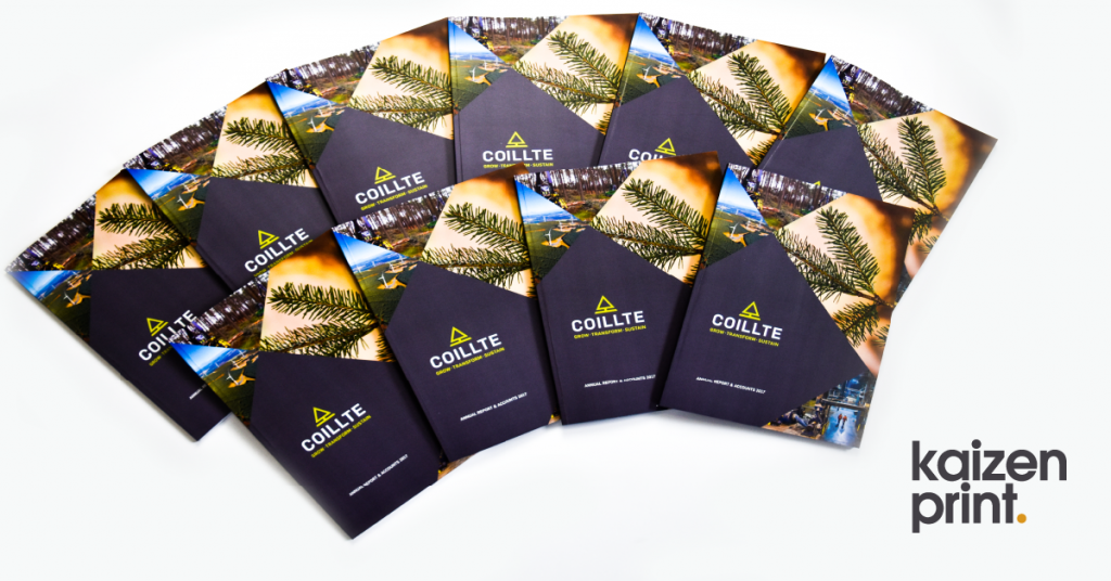 Booklet Printing - Coillte Annual Report Catalog - Belfast Printing - Kaizen Print