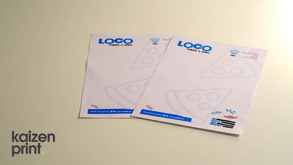 Menu Printing and Design - LOCO - Belfast Printing - Kaizen Print