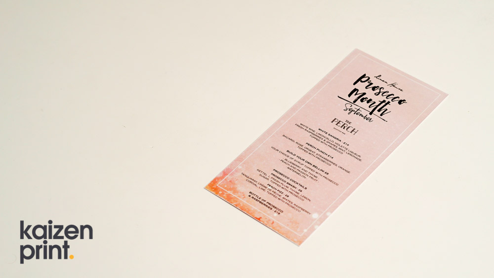 Leaflet Printing & Design - A4 Leaflet Printing - The Perch - Belfast Printing - Kaizen Print