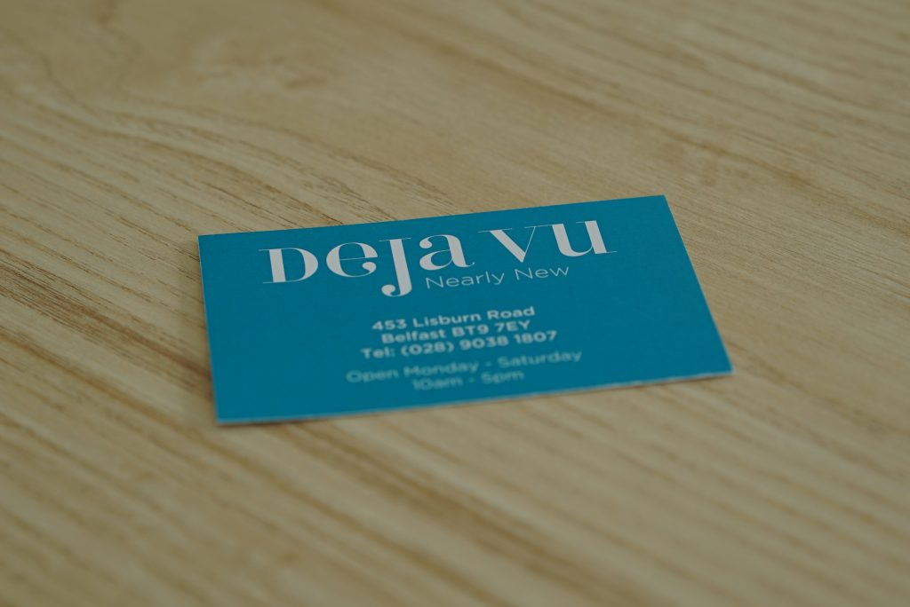 Standard Business Card Printing - Deja Vu Business Cards - Kaizen Print - Belfast Printing