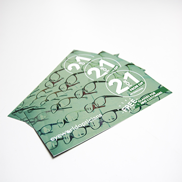 Eyeworld Opticians - Gift Voucher - Gift Voucher Printing - Belfast Printing - Kaizen Print