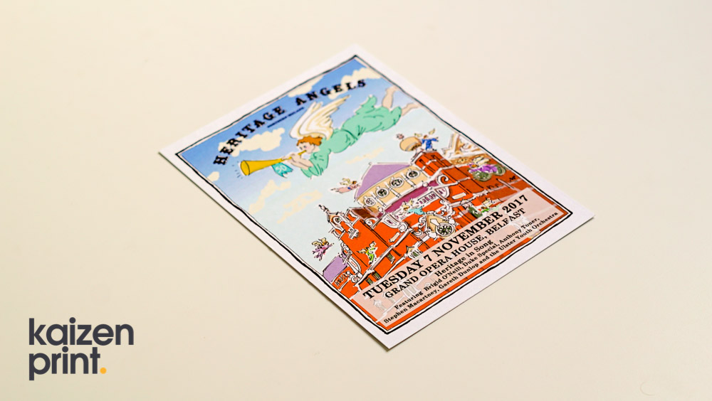 Leaflet Printing & Design - A4 Leaflet Printing - Heritage Angels -Belfast Printing - Kaizen Print