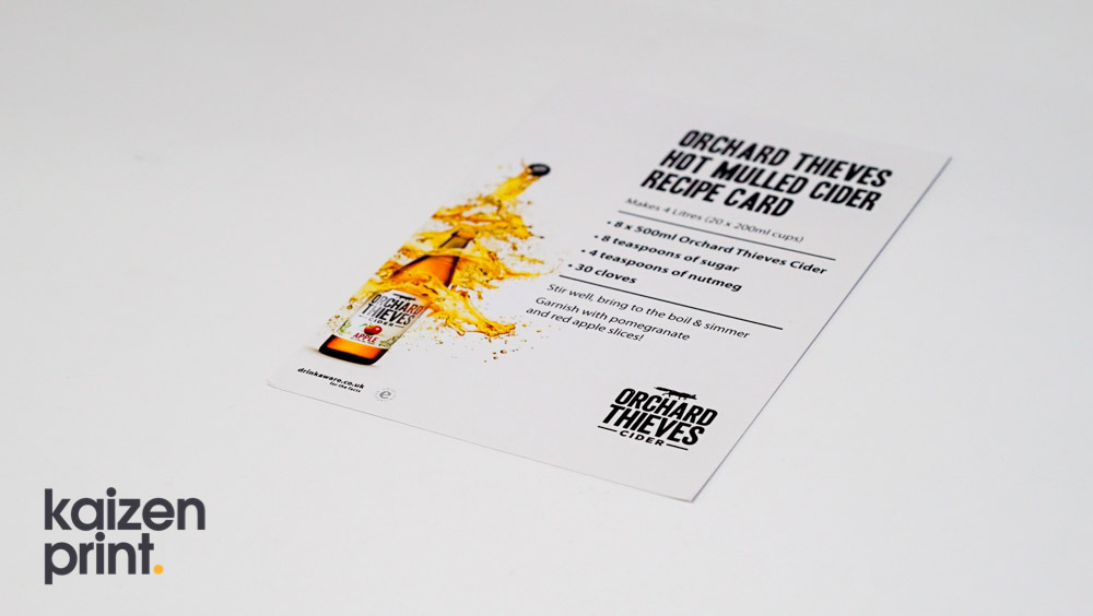 A5 Leaflet Printing - Orchard Thieves - Belfast Printing - Kaizen Print