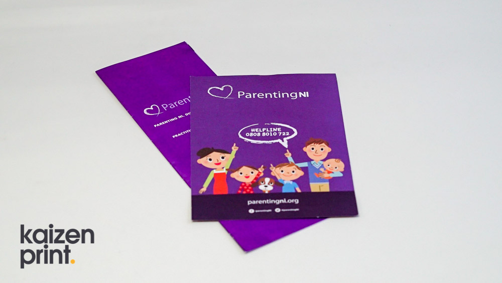 Parenting NI Leaflet Printing - Leaflet Printing - Belfast Printing - Kaizen Print