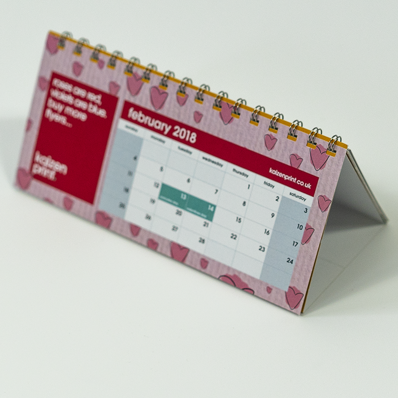 Calendar Printing & Design - Kaizen Print Desktop Flip Calendar - Belfast Printing - Kaizen Print