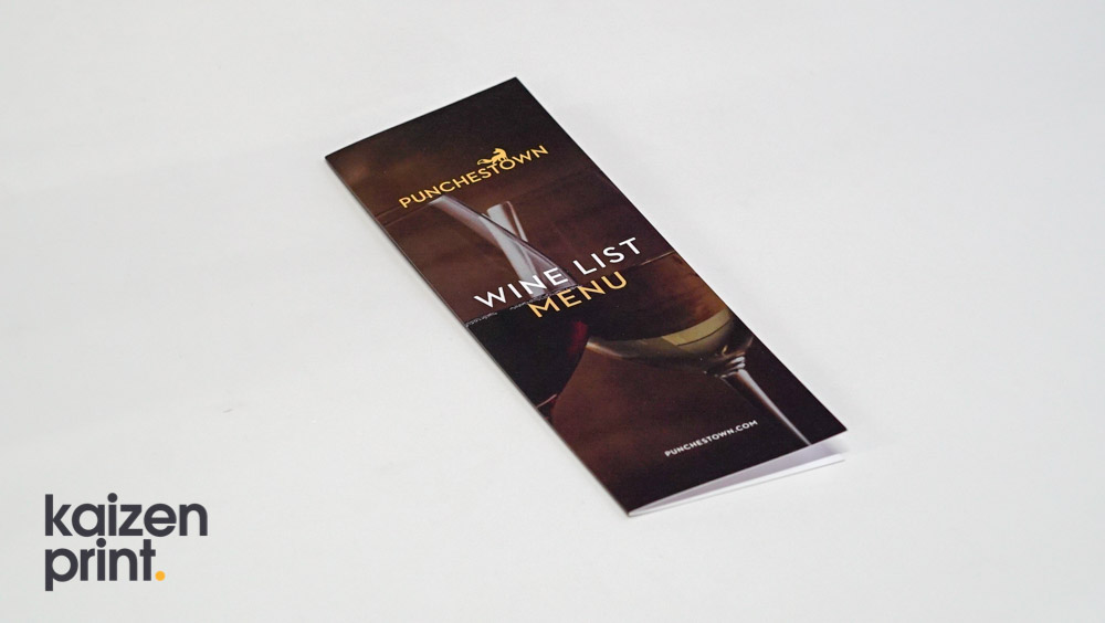 Wine List - Drinks Menu Printing - Punchestown - Belfast Printing - Kaizen Print