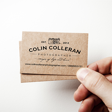 Colin Colleran - Kraft Business Cards - Business Card Printing - Belfast Printing - Kaizen Print