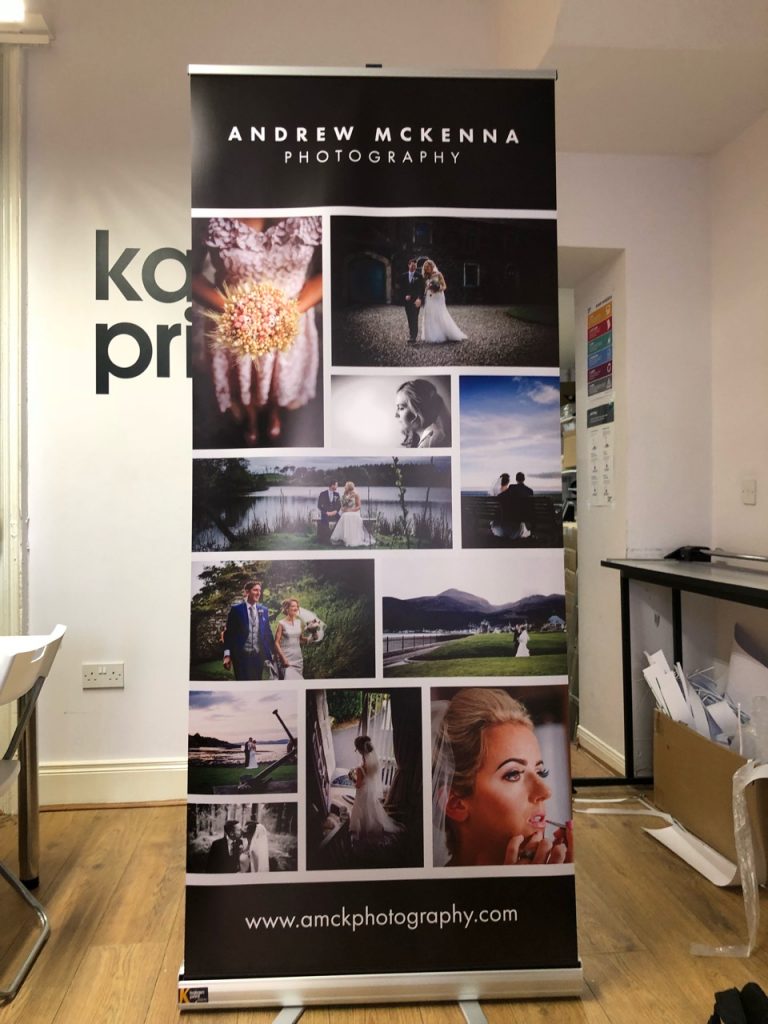 Andrew McKenna Roll Up Banner - Roll Up Banner Printing - Belfast Printing - Kaizen Print