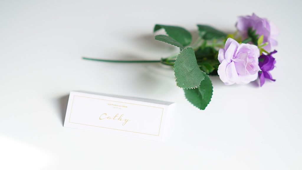 Table Name Cards - Cathy - Wedding Stationery - Belfast Printing - Kaizen Weddings