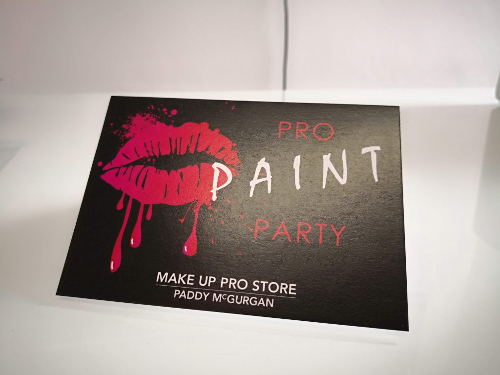 Table Tent Cards - Paddy McGurgan - Pro Paint Party - Belfast Printing - Kaizen Print