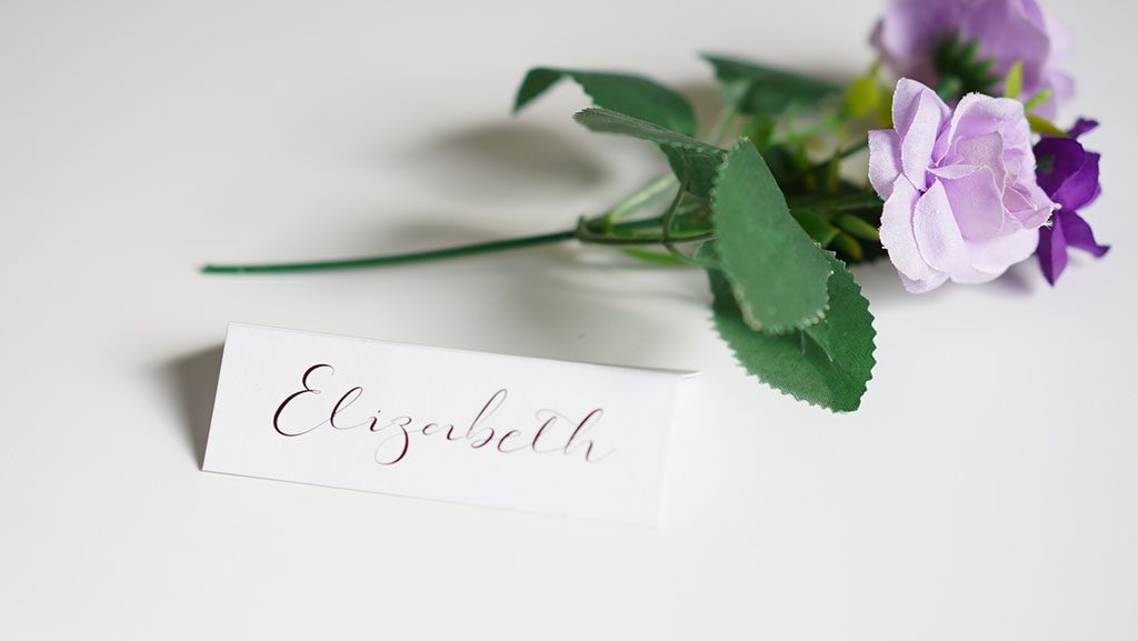Table Name Cards - Elizabeth - Wedding Stationery - Belfast Printing - Kaizen Weddings