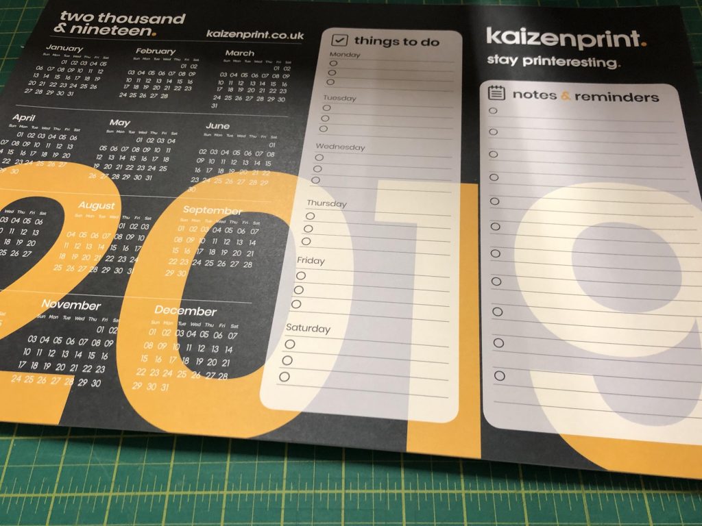 Kaizen Print Desk Pad