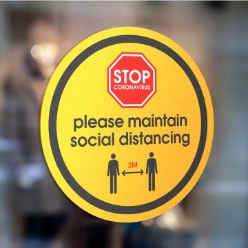 Social Distancing site signage