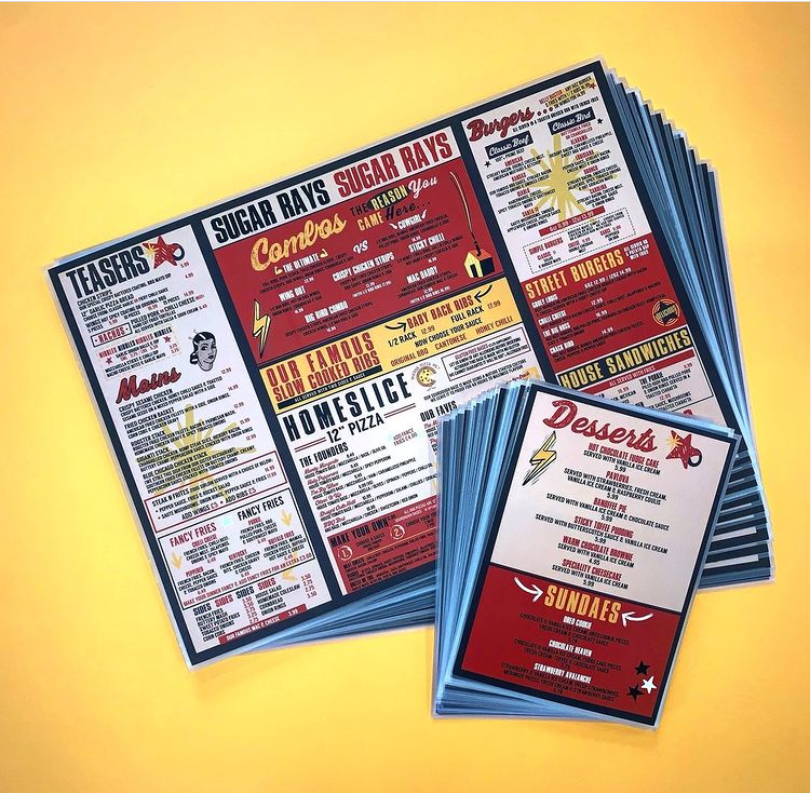 Menu design layout and size for your restaurant