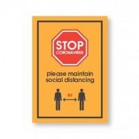 Outdoor Social Distancing Posters - Wipe Clean - A2, A1 & A0 Sizes - Waterproof | Wipe Clean