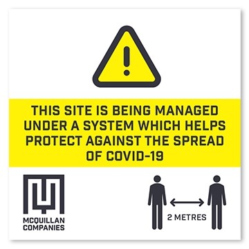Site Signage - Social Distancing - COVID-19